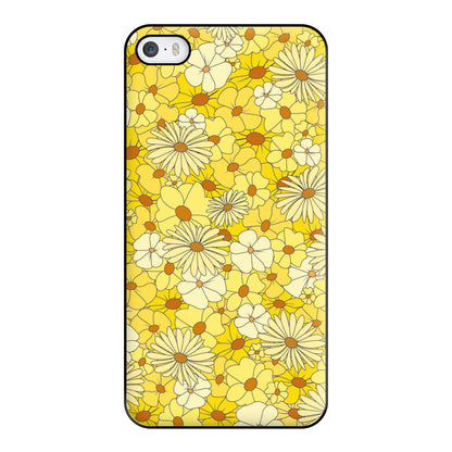 Yellow Flower Pattern - Mothers Day Phone Case for iPhone 5 / 5s / SE 2016