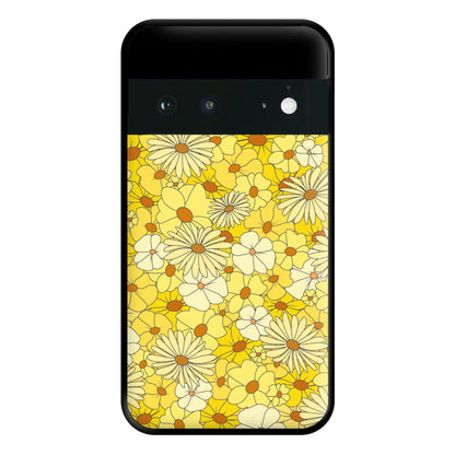 Yellow Flower Pattern - Mothers Day Phone Case for Google Pixel 6a