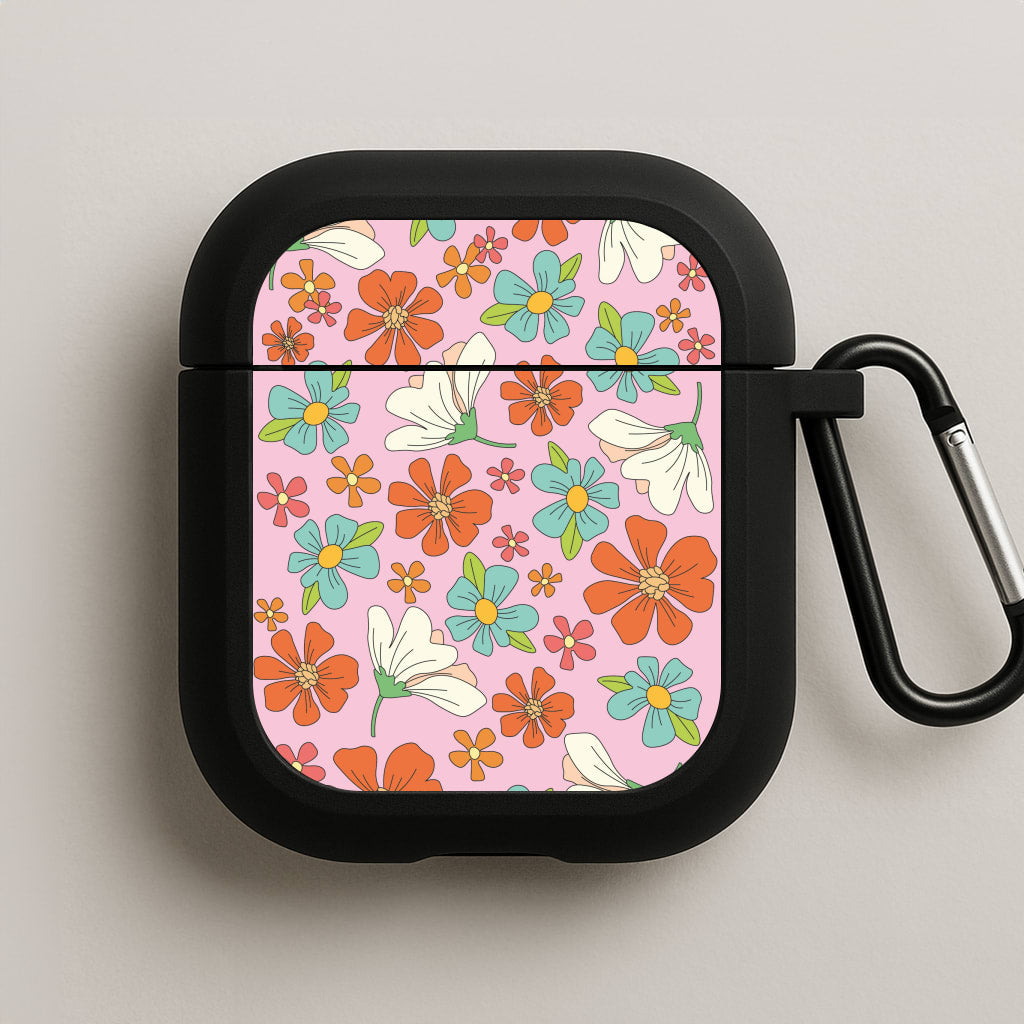 Pink Flower Pattern - Mothers Day AirPods Case