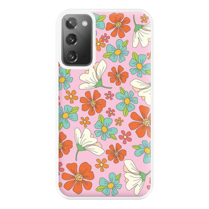 Pink Flower Pattern - Mothers Day Phone Case for Galaxy Note 20 Ultra