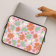 Pink Flower Pattern - Mothers Day Laptop Sleeve 2