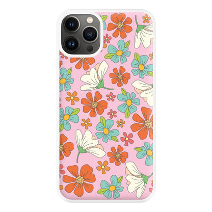 Pink Flower Pattern - Mothers Day Phone Case for iPhone 13