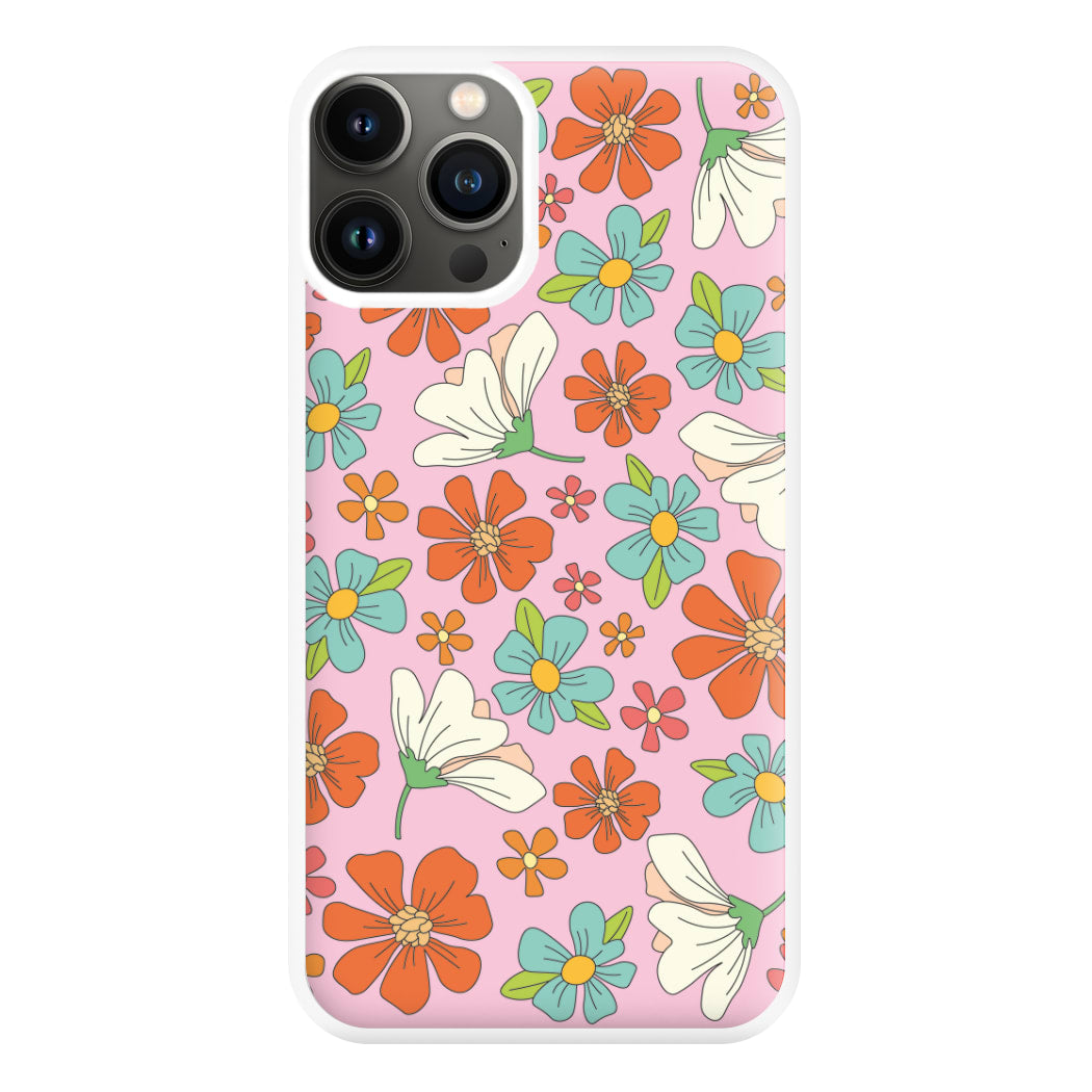 Pink Flower Pattern - Mothers Day Phone Case for iPhone 11 Pro Max