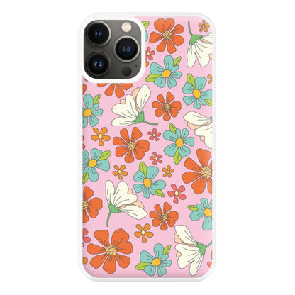 Pink Flower Pattern - Mothers Day Phone Case for iPhone 11 Pro Max