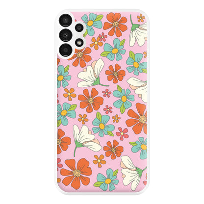 Pink Flower Pattern - Mothers Day Phone Case for Galaxy A13