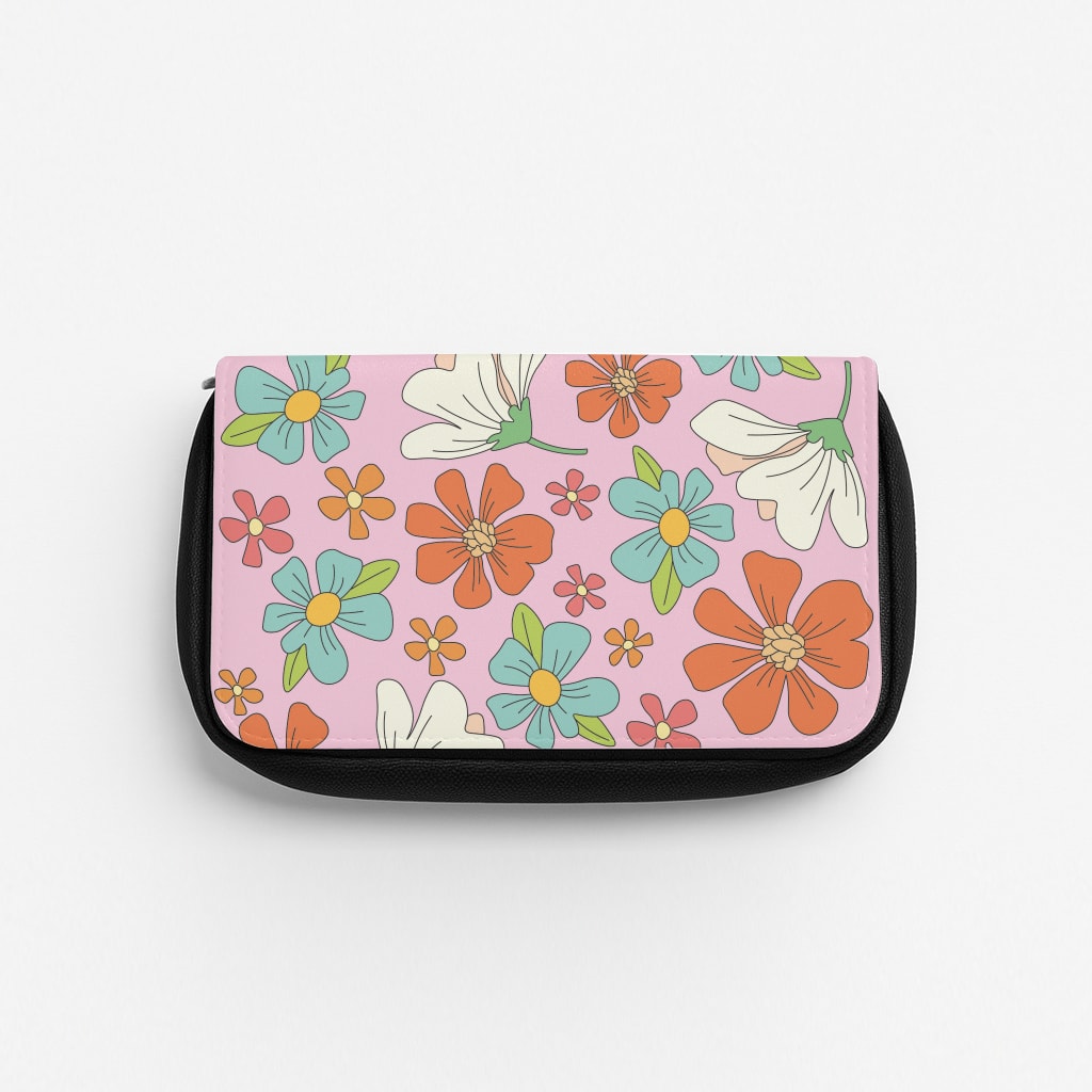 Pink Flower Pattern - Mothers Day Pencil Case