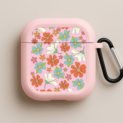 Pink Flower Pattern - Mothers Day Pink AirPods Case