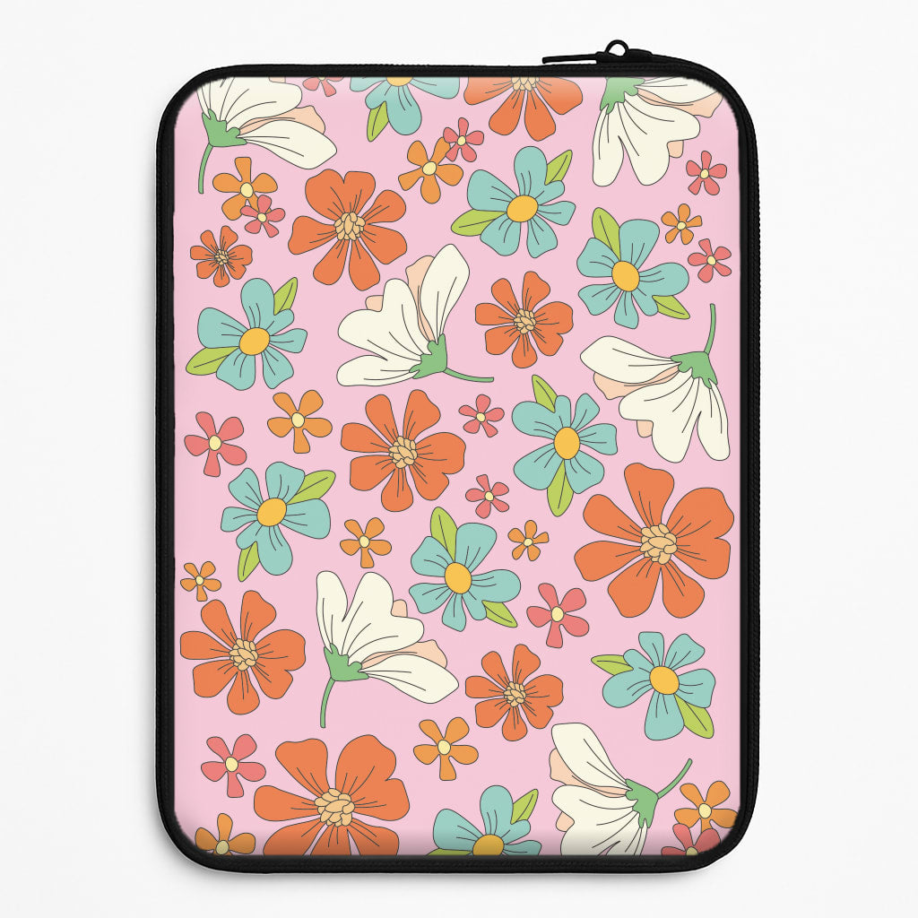 Pink Flower Pattern - Mothers Day Laptop Sleeve