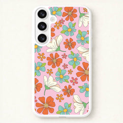 Pink Flower Pattern - Mothers Day Phone Case for Galaxy S26