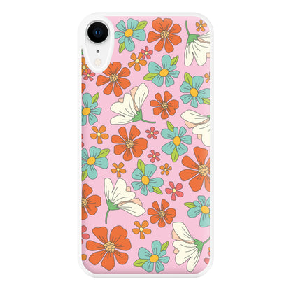 Pink Flower Pattern - Mothers Day Phone Case for iPhone XR