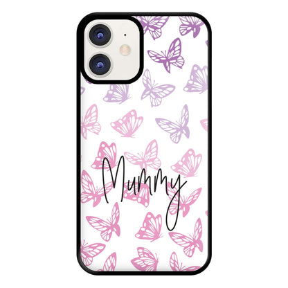 Mummy Butterflies - Mother's Day Phone Case for iPhone 12 / 12 Pro