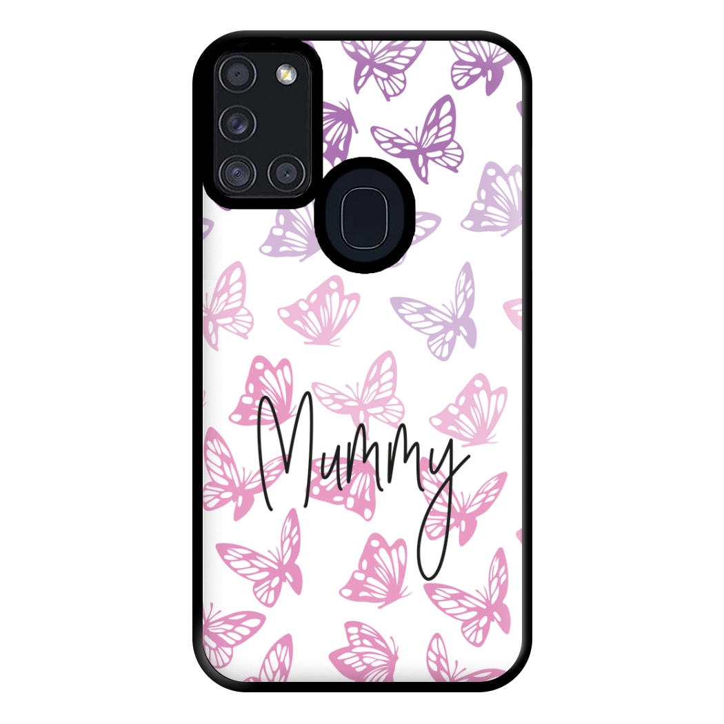 Mummy Butterflies - Mother's Day Phone Case for Galaxy A21s