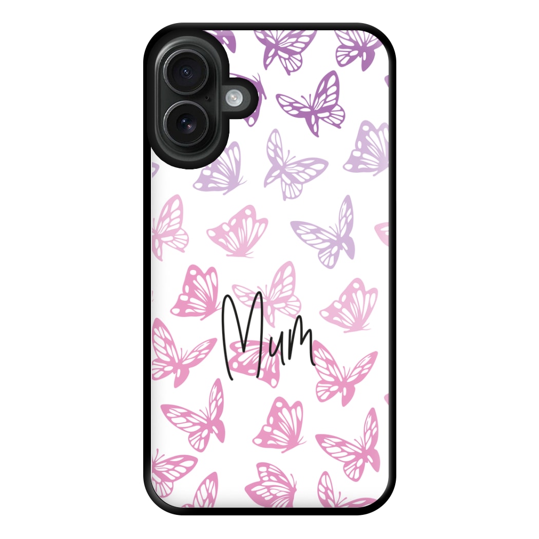 Mum Butterflies - Mother's Day Phone Case for iPhone 16 Plus