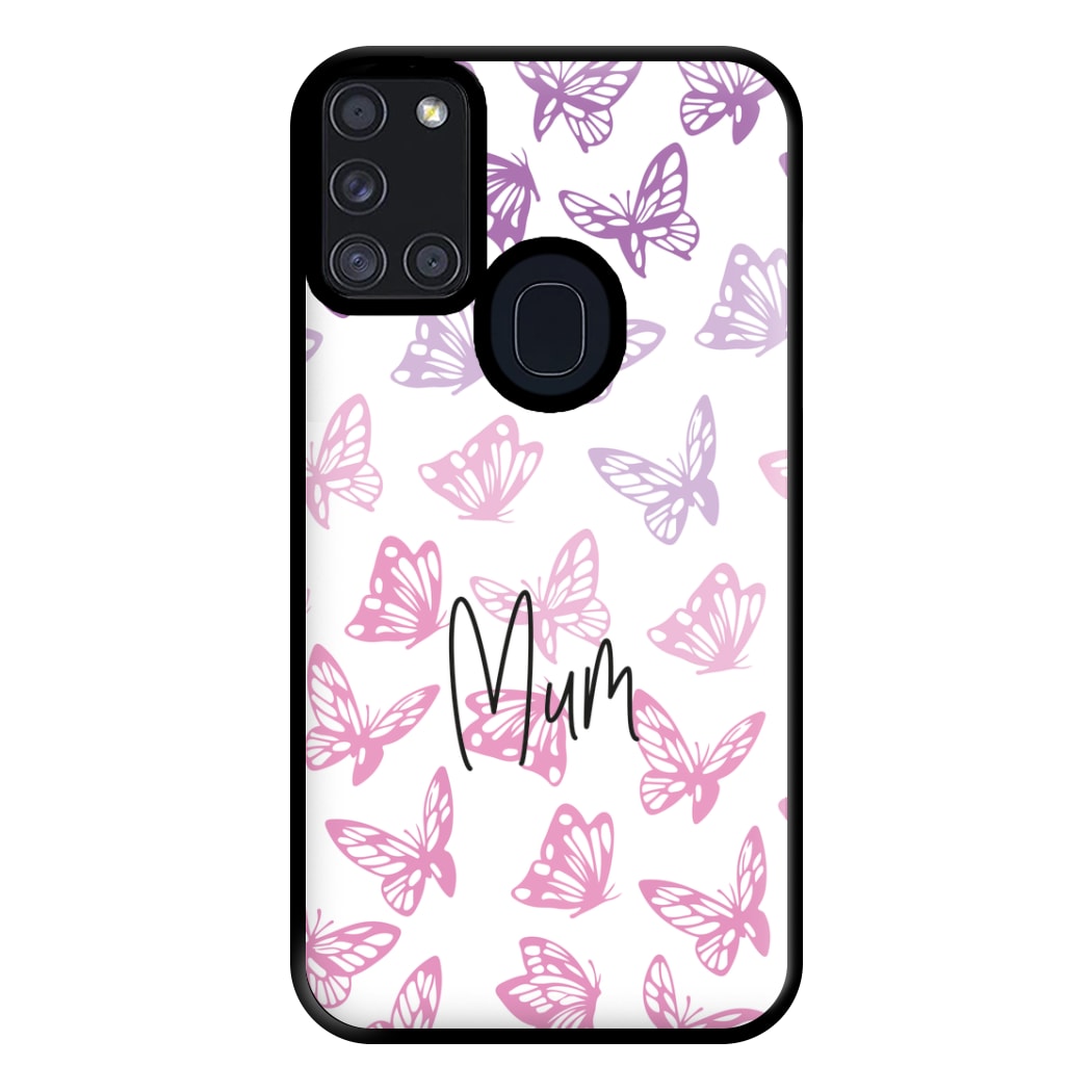 Mum Butterflies - Mother's Day Phone Case for Galaxy A21s