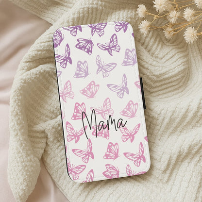 Mama Butterflies - Mother's Day Wallet Phone Case