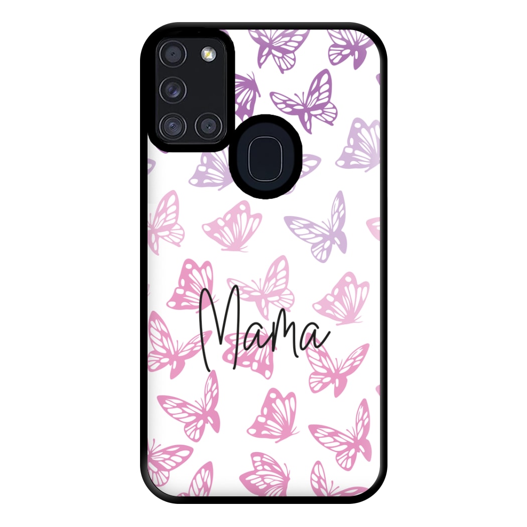 Mama Butterflies - Mother's Day Phone Case for Galaxy A21s