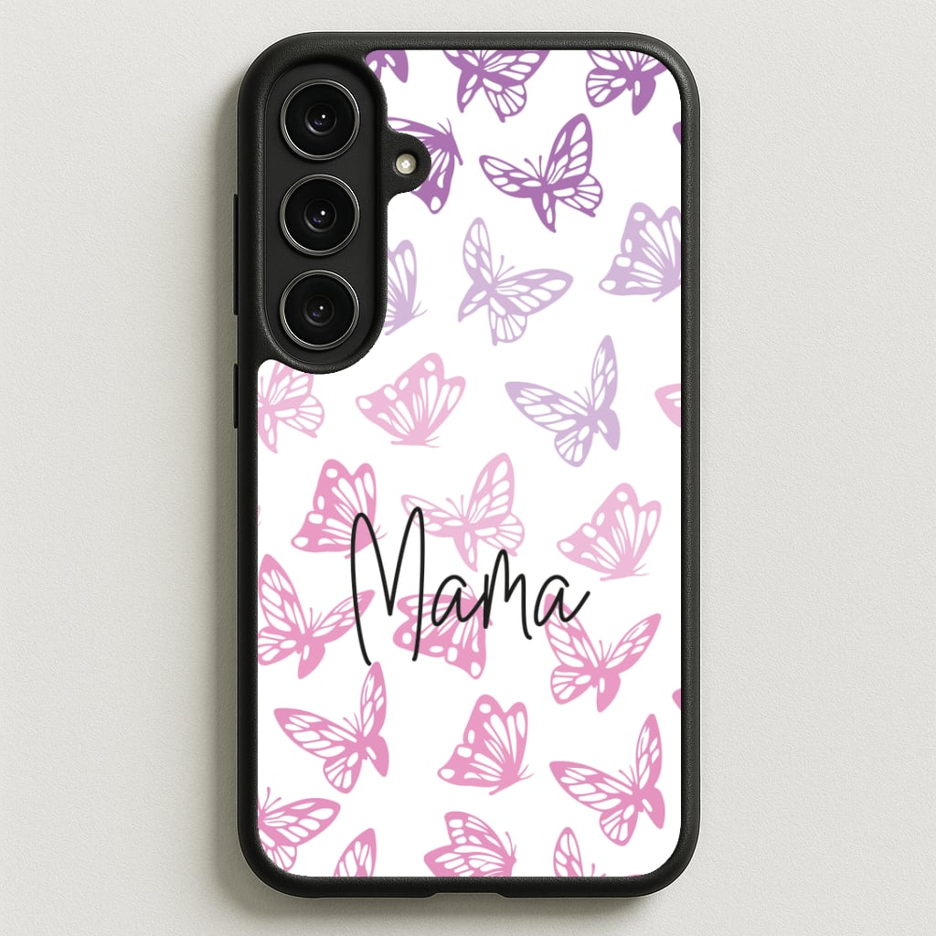 Mama Butterflies - Mother's Day Phone Case for Galaxy S25FE
