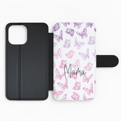 Mama Butterflies - Mother's Day Flip Phone Case