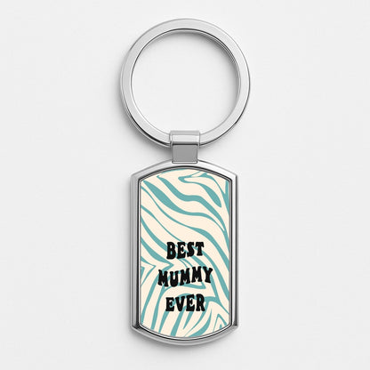 Best Mummy Ever - Personalised Mother's Day Silver Keyring