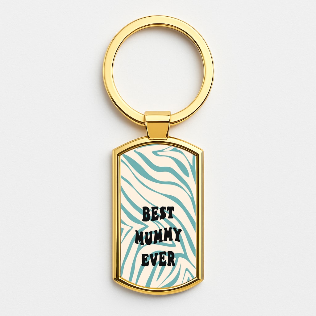 Best Mummy Ever - Personalised Mother's Day Gold Keyring