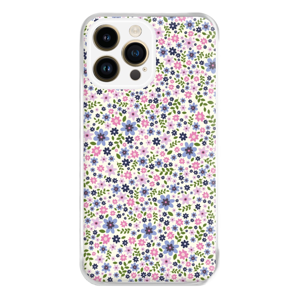 Floral Pattern - Floral Phone Case for iPhone 14 Pro Max