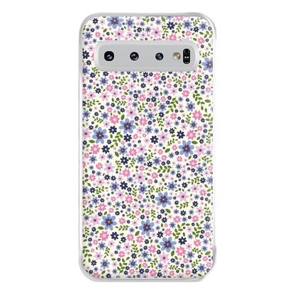 Floral Pattern - Floral Phone Case for Galaxy S10 Plus