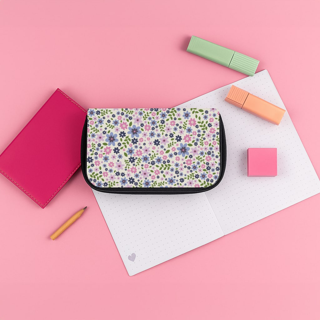 Floral Pattern - Floral Pencil Case