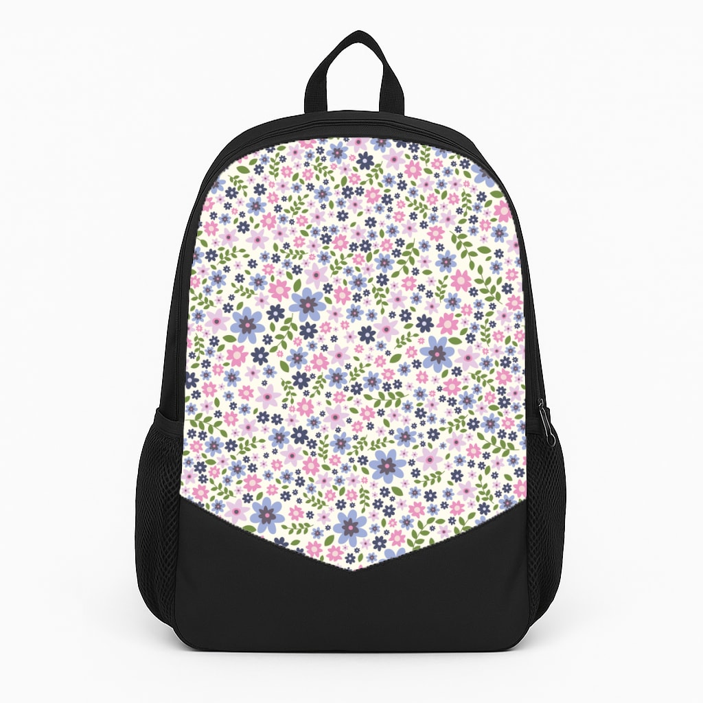 Floral Pattern - Floral Large Backpack