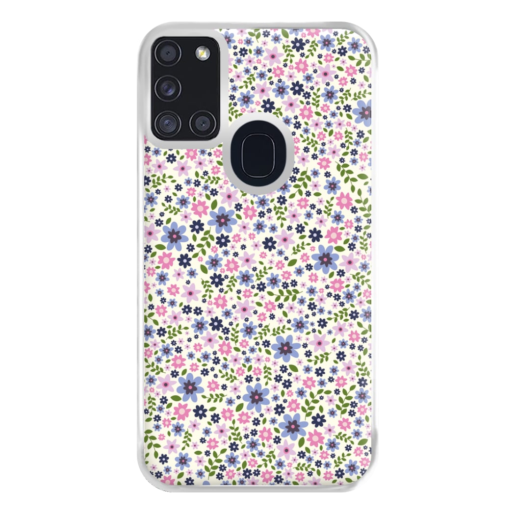 Floral Pattern - Floral Phone Case for Galaxy A21s