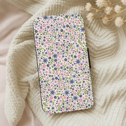 Floral Pattern - Floral Wallet Phone Case