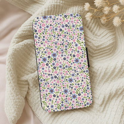 Floral Pattern - Floral Wallet Phone Case