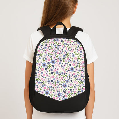 Floral Pattern - Floral Large School Bag
