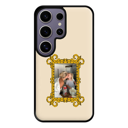 Gold Photo Frame - Personalised Mother's Day Phone Case for Galaxy S25 Ultra