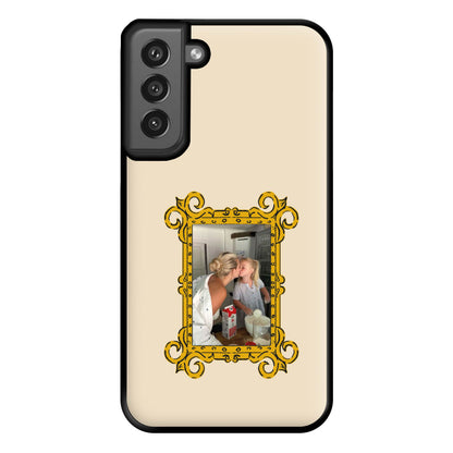 Gold Photo Frame - Personalised Mother's Day Phone Case for Galaxy S21FE