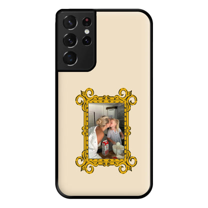 Gold Photo Frame - Personalised Mother's Day Phone Case for Galaxy S21 Ultra