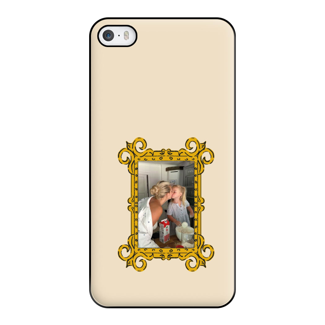 Gold Photo Frame - Personalised Mother's Day Phone Case for iPhone 5 / 5s / SE 2016