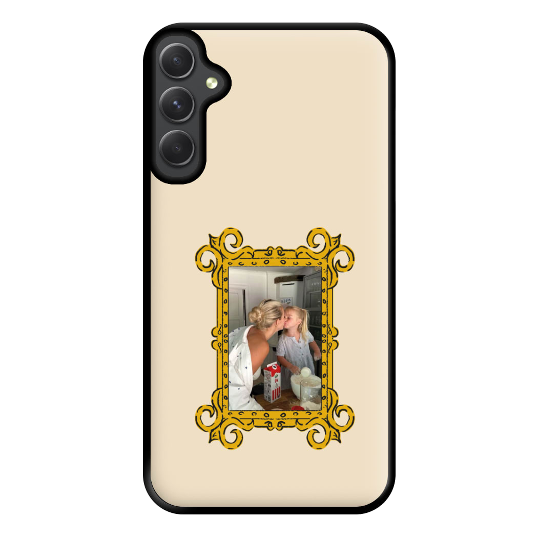 Gold Photo Frame - Personalised Mother's Day Phone Case for Galaxy A34