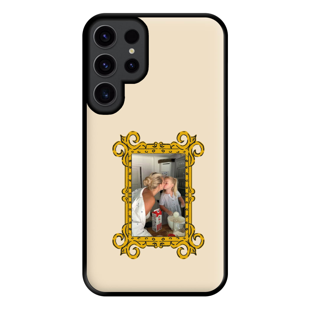 Gold Photo Frame - Personalised Mother's Day Phone Case for Galaxy S23 Ultra