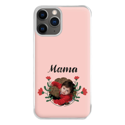 Mama Red Flowers - Personalised Mother's Day Phone Case for iPhone 12 Pro Max