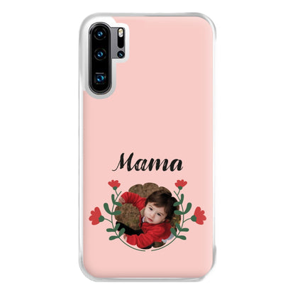 Mama Red Flowers - Personalised Mother's Day Phone Case for Huawei P30 Pro