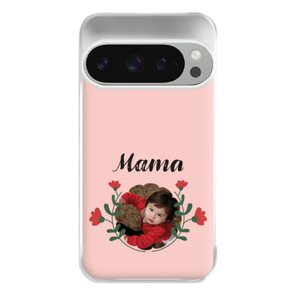 Mama Red Flowers - Personalised Mother's Day Phone Case for Google Pixel 9 Pro XL