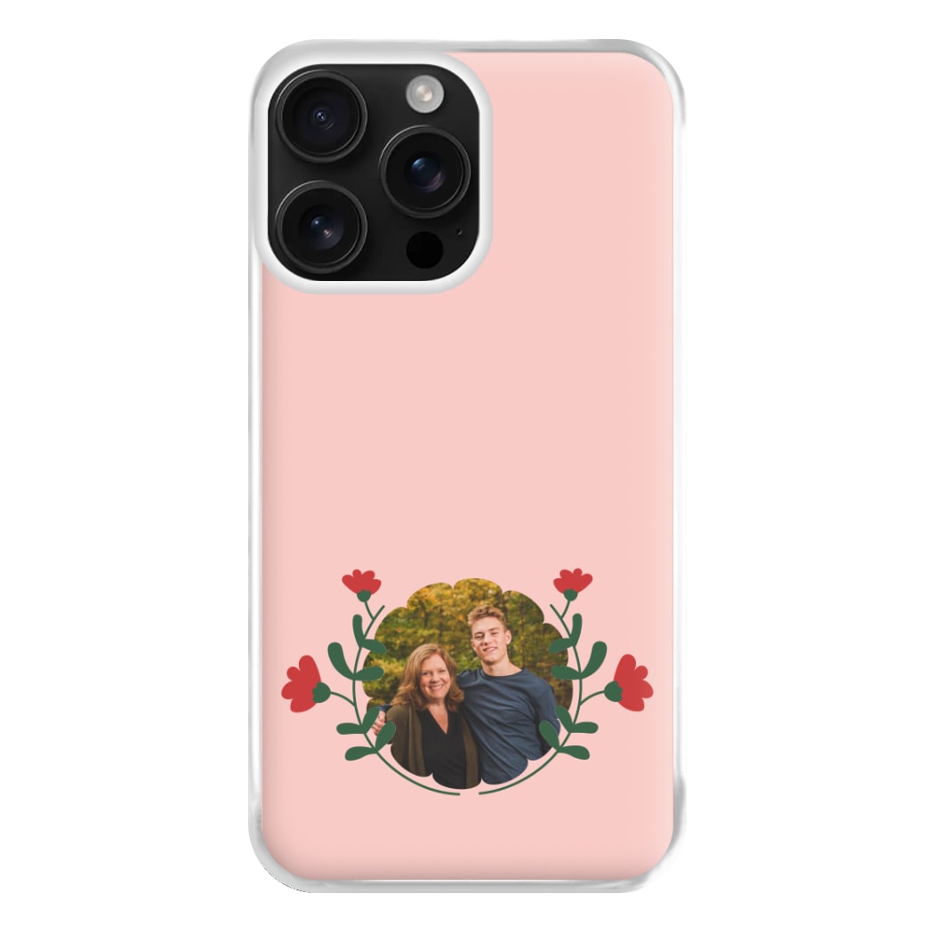 Red Flowers - Personalised Mother's Day Phone Case