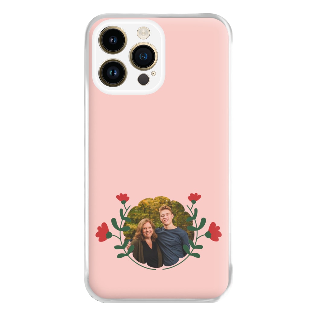 Red Flowers - Personalised Mother's Day Phone Case for iPhone 14 Pro Max