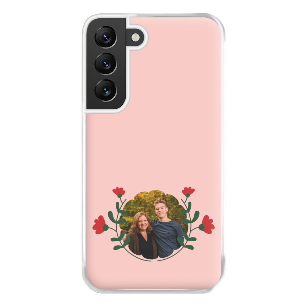 Red Flowers - Personalised Mother's Day Phone Case for Galaxy S22 Plus