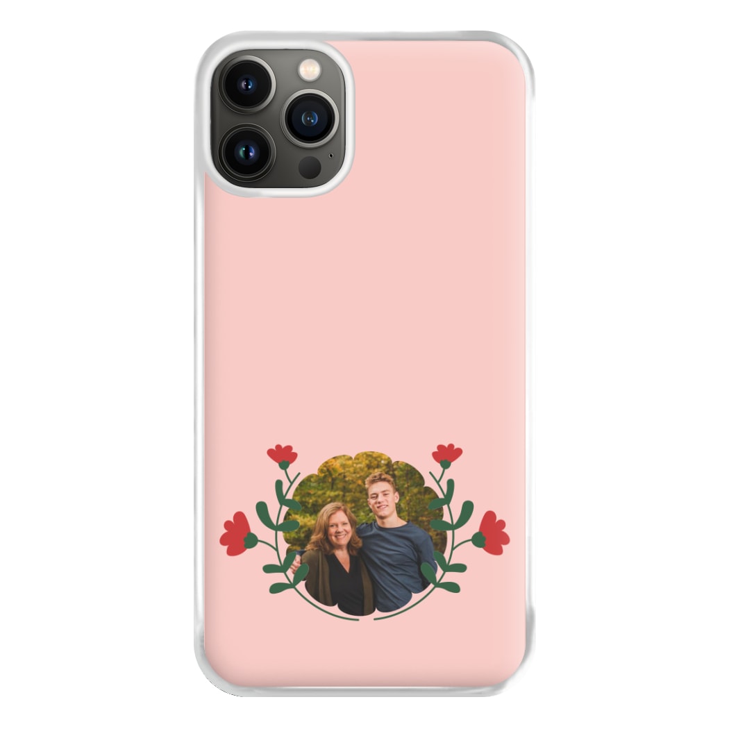 Red Flowers - Personalised Mother's Day Phone Case for iPhone 13