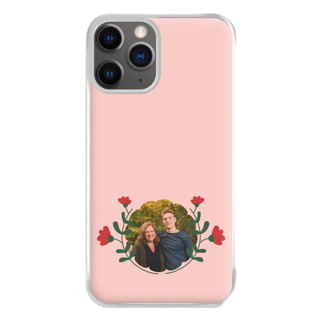 Red Flowers - Personalised Mother's Day Phone Case for iPhone 12 Pro Max