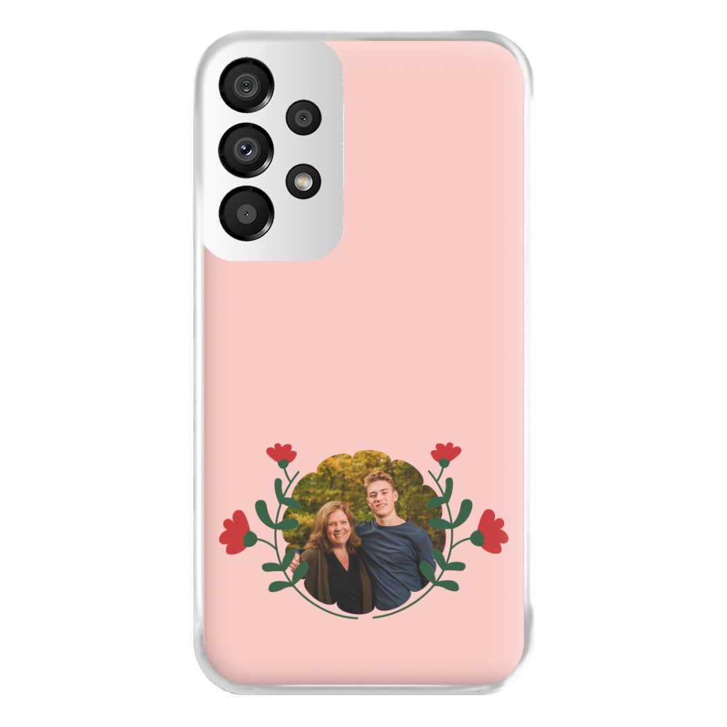 Red Flowers - Personalised Mother's Day Phone Case for Galaxy A33