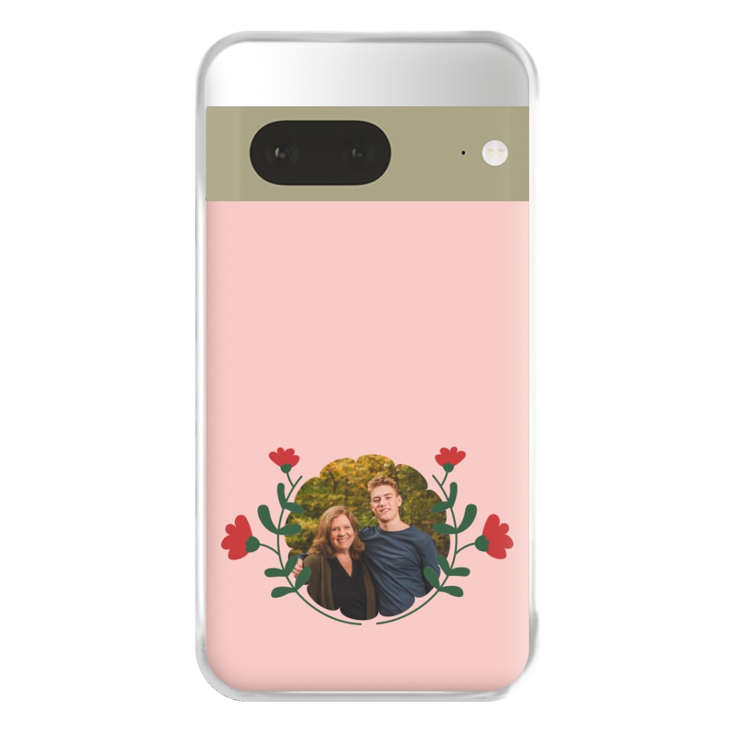 Red Flowers - Personalised Mother's Day Phone Case for Google Pixel 7a