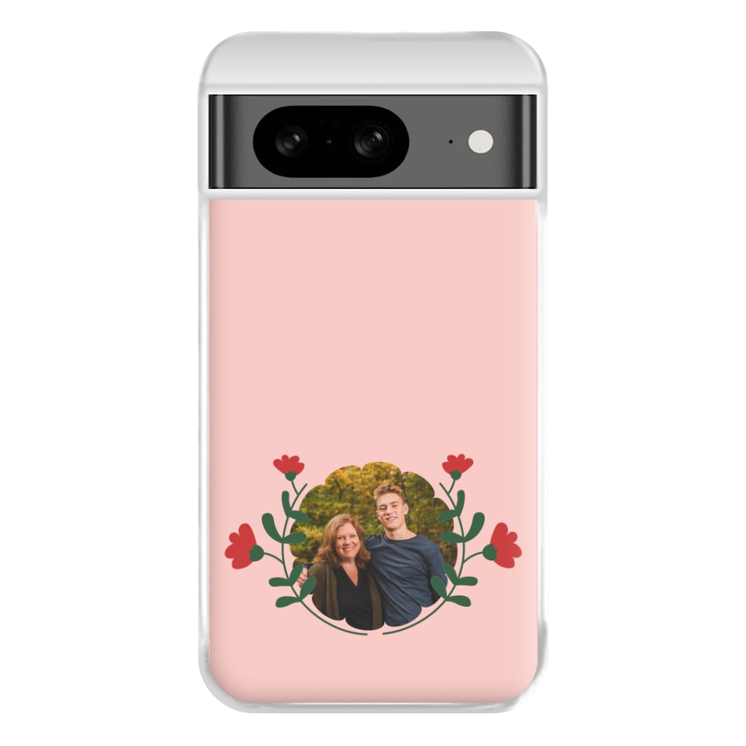 Red Flowers - Personalised Mother's Day Phone Case for Google Pixel 8