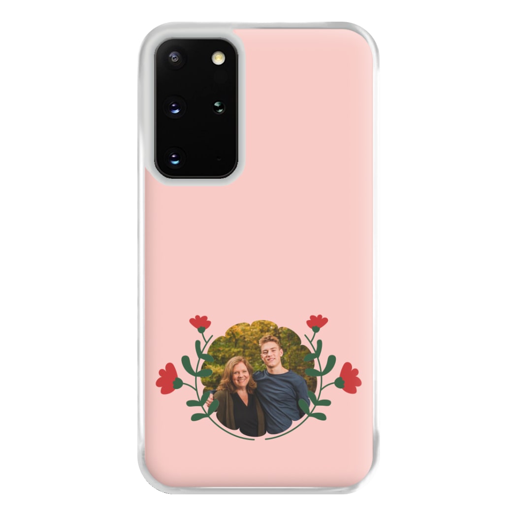 Red Flowers - Personalised Mother's Day Phone Case for Galaxy S20 Plus